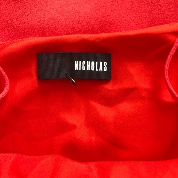 SOLD Nicholas red draped dress with slit 💃🏻 - Picture 2 of 5